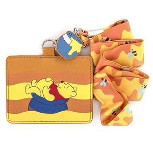 Disney Loungefly Winnie the Pooh Lanyard with Cardholder